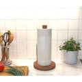 Manada Teak & Stainless Steel Paper Towel Holder