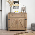 Modern Farmhouse Double Barn Door Accent Cabinet