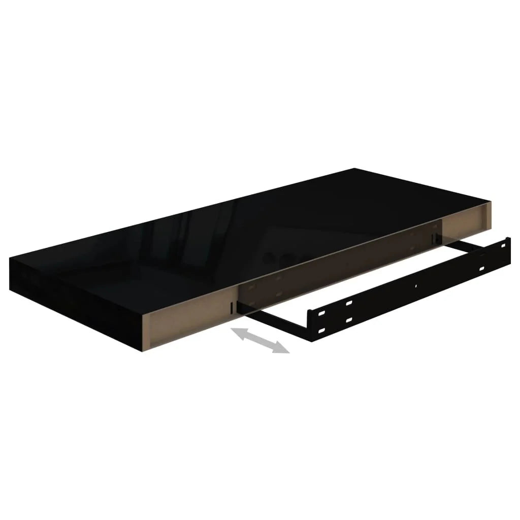 Floating Wall Shelves 2 pcs 23.6"x9.3"x1.5" MDF - 23.6" x 9.3" x 1.5" (L x W x H)