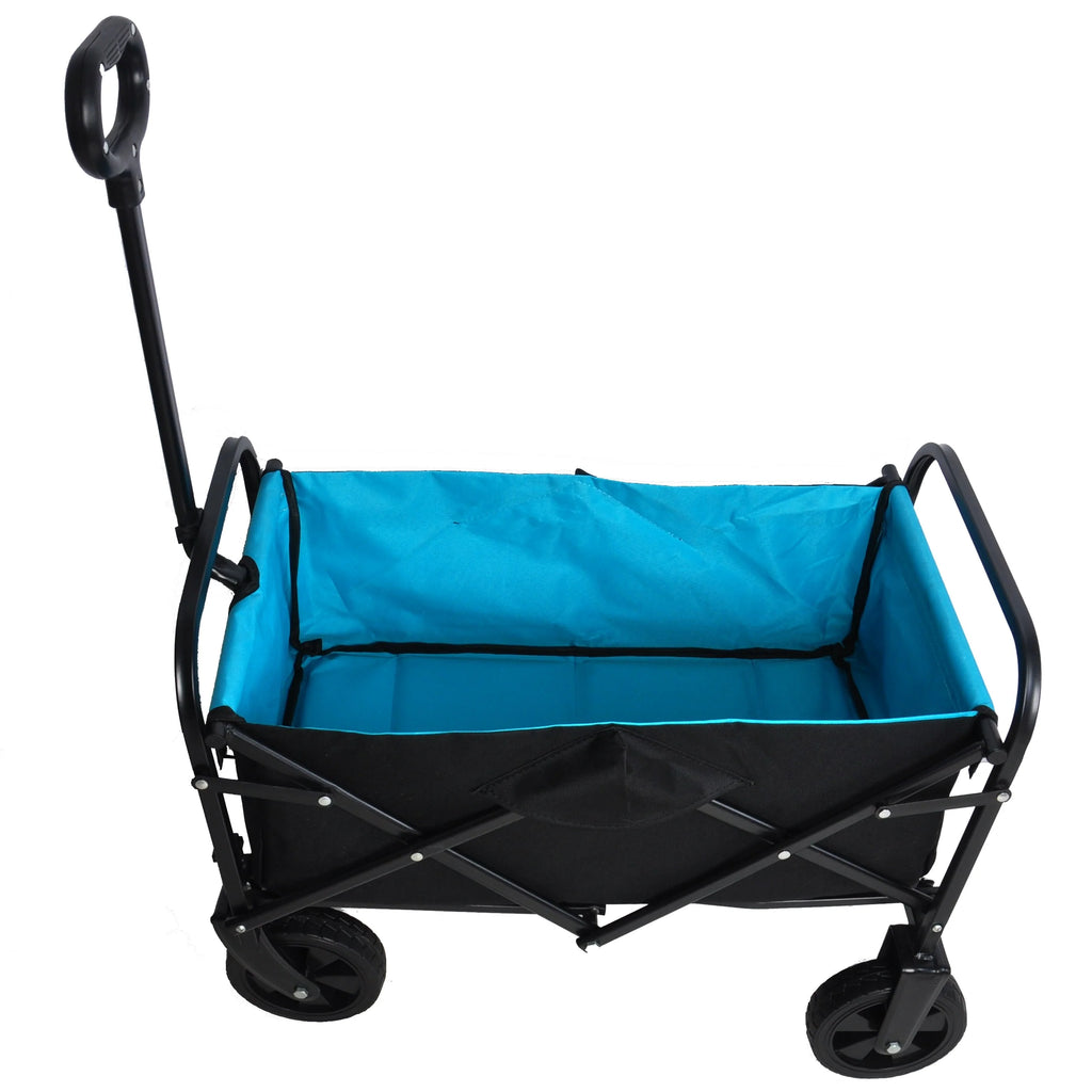 Mini Folding Shopping and Beach Cart with Steel Frame