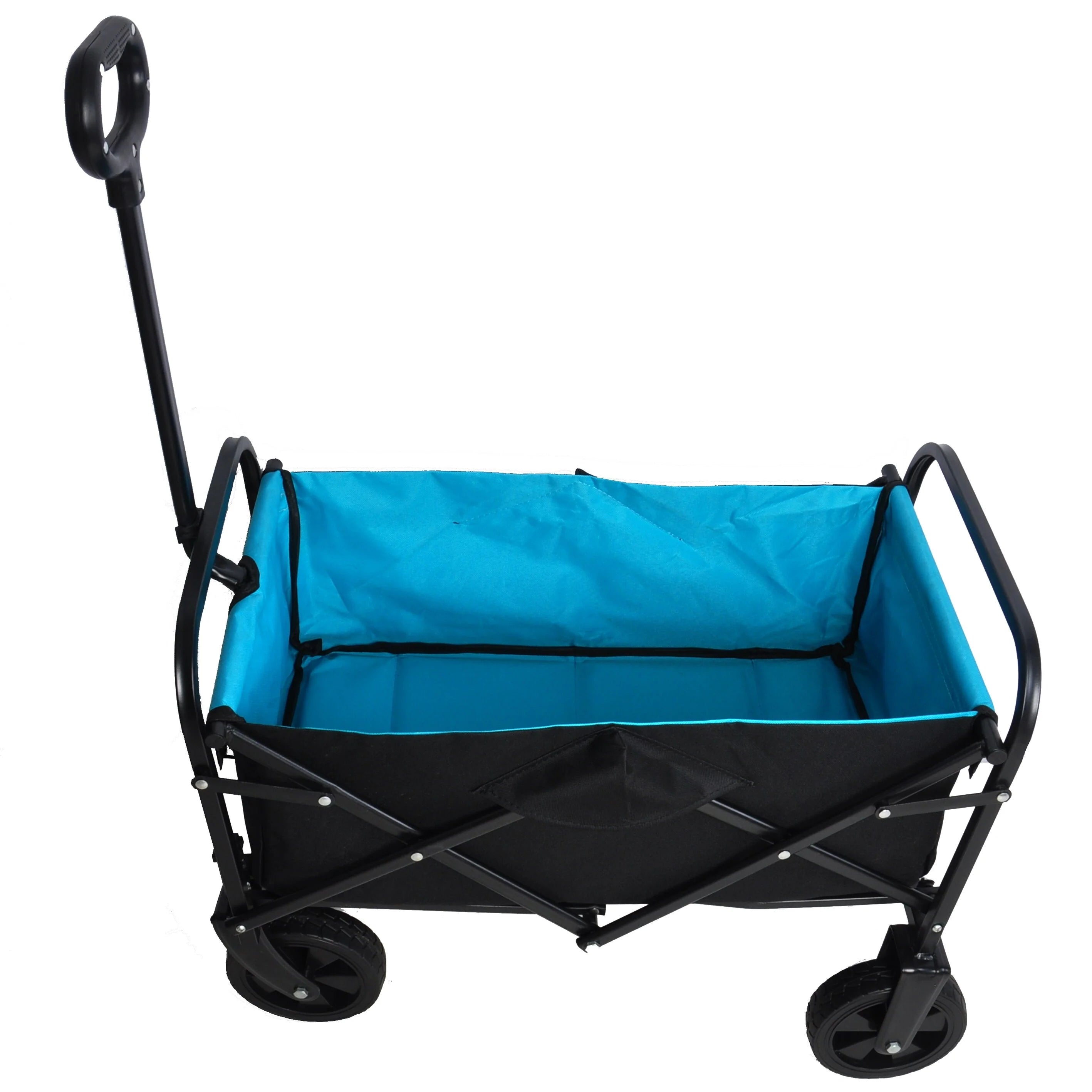 Mini Folding Shopping and Beach Cart with Steel Frame