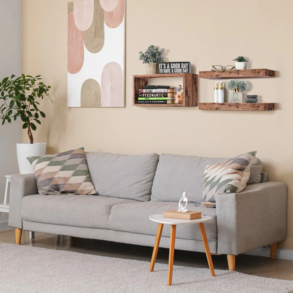 Sorbus Floating Shelves for Wall Set of 3 - 16"L X 5.5"W X 7.75H