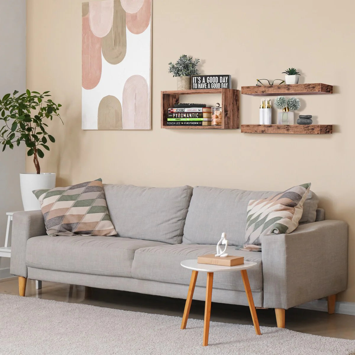 Sorbus Floating Shelves for Wall Set of 3 - 16"L X 5.5"W X 7.75H