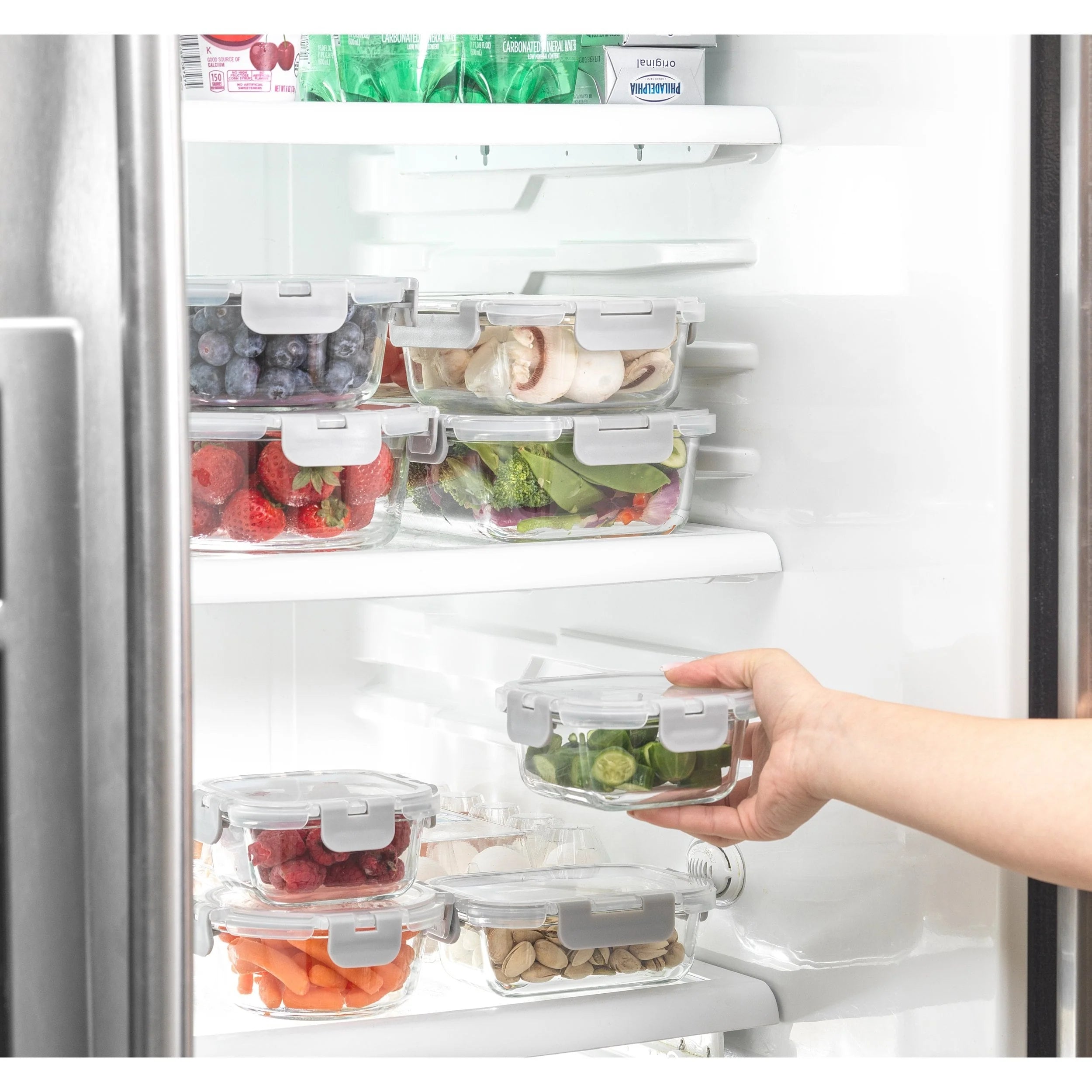 JoyFul 24 Piece Glass Food Storage Containers Set with Airtight Lids