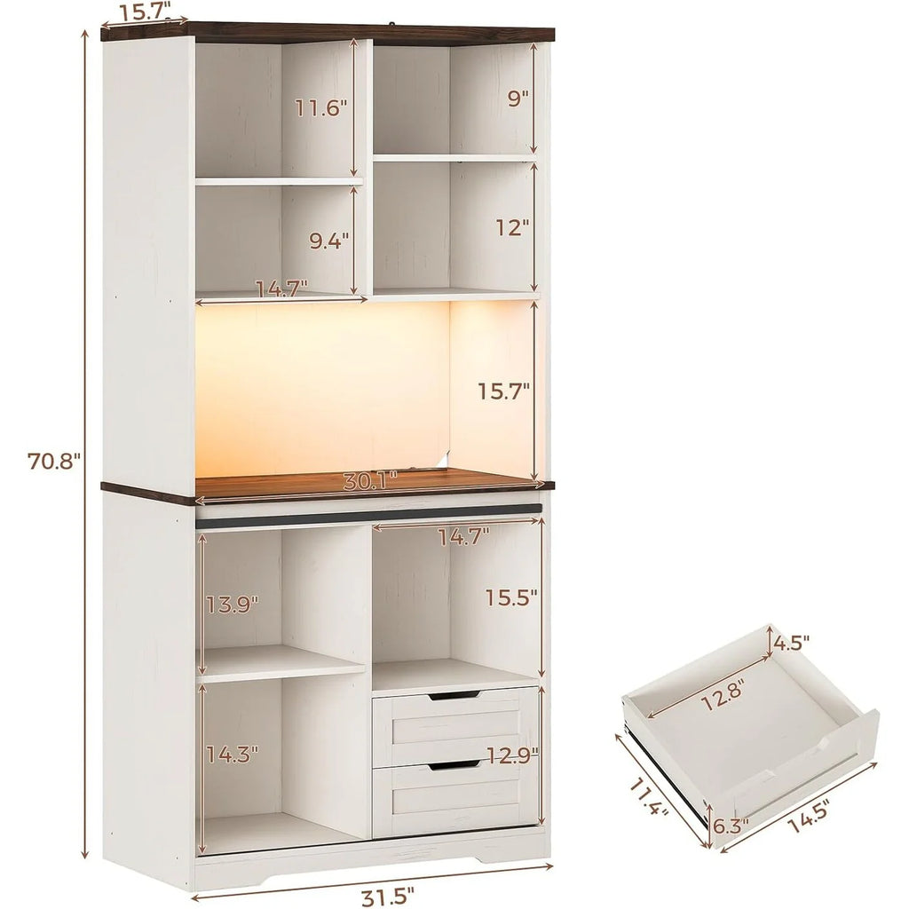 Farmhouse Kitchen Storage Cabinet Pantry Cabinet Home Bar