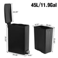 Innovaze 11.9 Gallon Slim Matt Trash Can