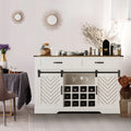 Royalcraft 51.96 Inch Bar Cabinet with Wine Rack and Large Storage
