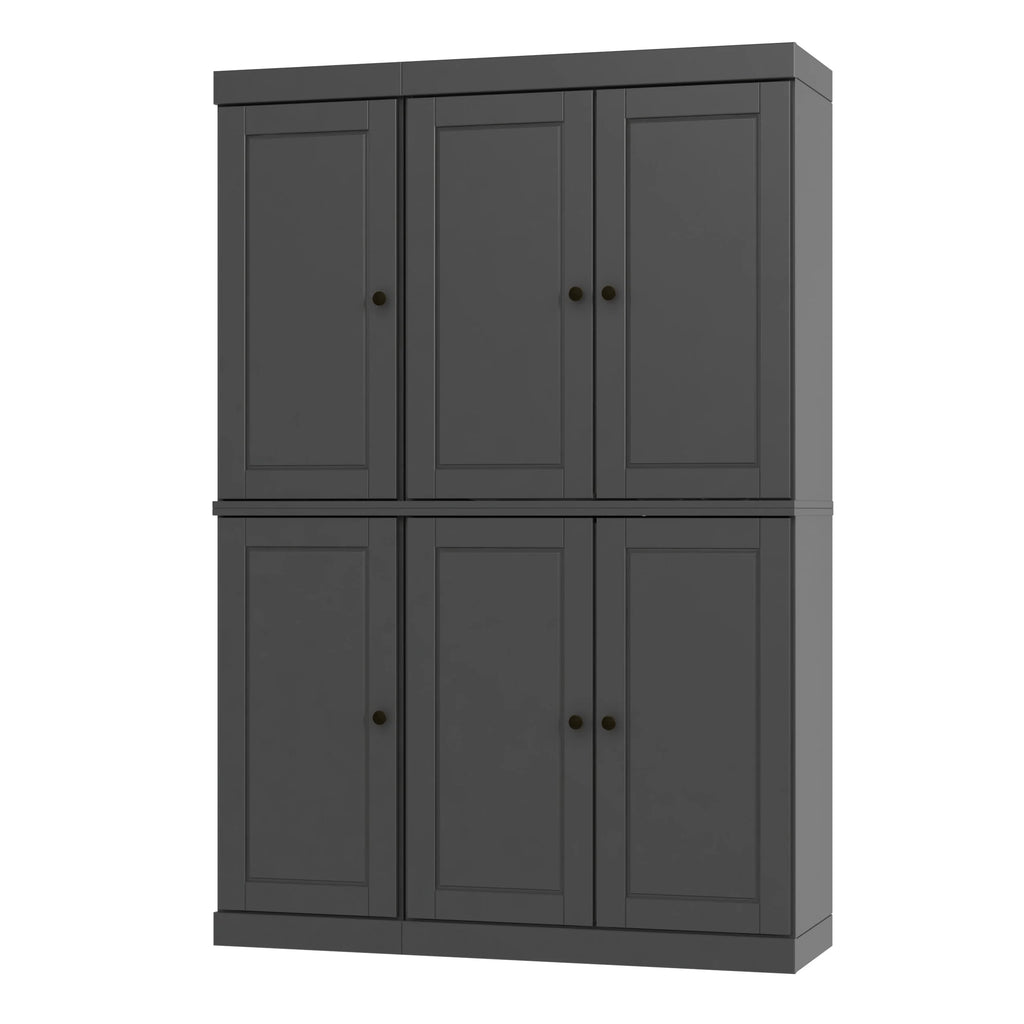 Palace Imports 100% Solid Wood 48.5" China Pantry Cabinet with Solid or Clear Glass Doors and Adjustable Shelves - 48.5" x 71.5"