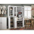 Palace Imports 100% Solid Wood China Pantry with Glass or Solid Wood Doors and 2-Drawers - 48.5" x 71.5"