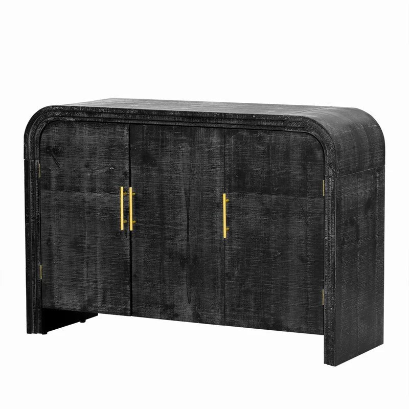 47.2''W Sideboard with Gold Handles and Adjustable Dividers - N/A