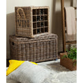 SAFAVIEH Kikuko Natural 16-Bottle Wicker Storage Wine Rack - 20Wx14Dx20H
