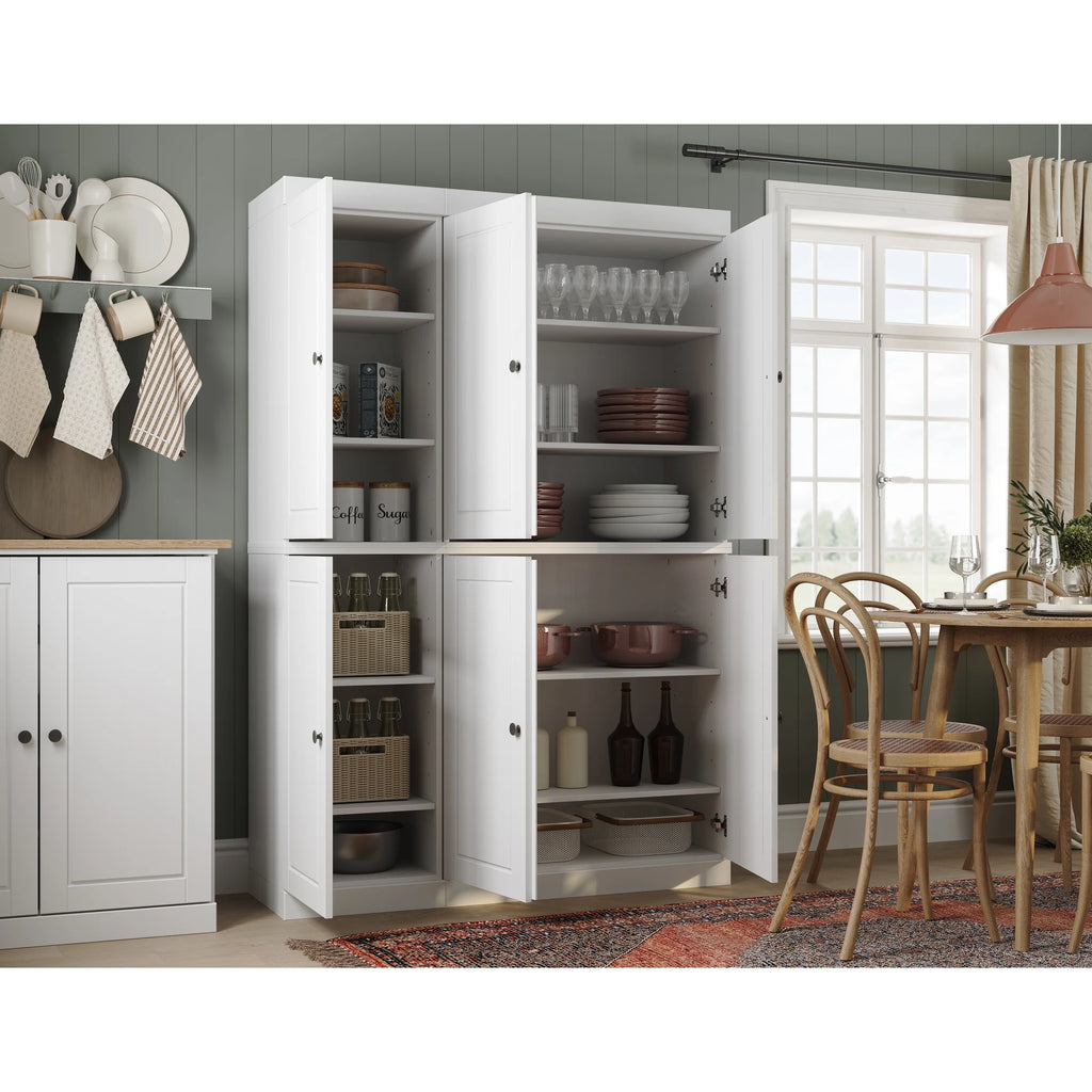 Palace Imports 100% Solid Wood 48.5" China Pantry Cabinet with Solid or Clear Glass Doors and Adjustable Shelves - 48.5" x 71.5"