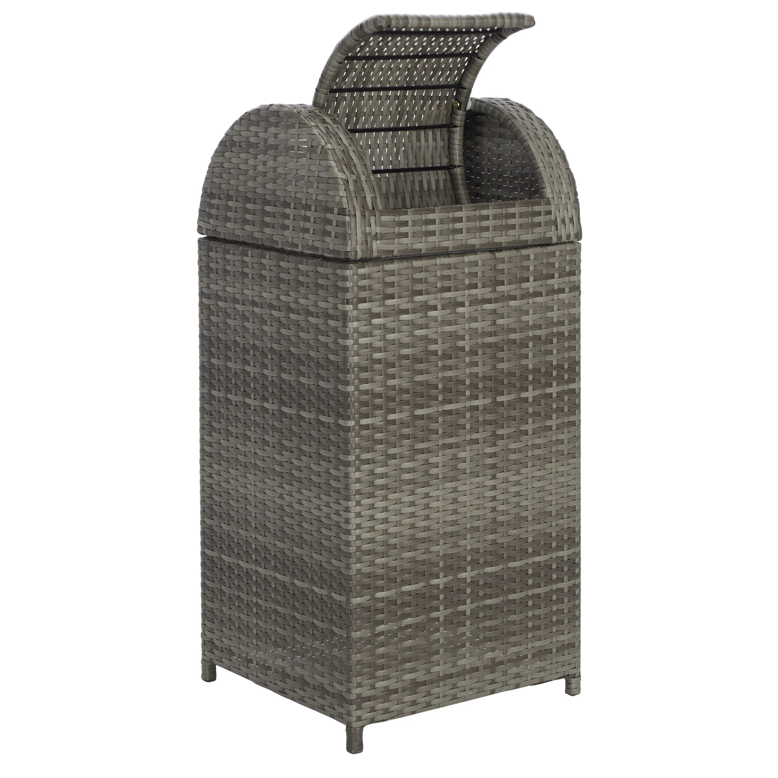 SAFAVIEH Outdoor Karyme Trash Bin (Fully Assembled)