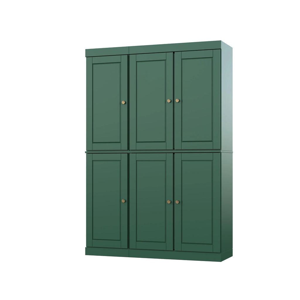 Palace Imports 100% Solid Wood 48.5" China Pantry Cabinet with Solid or Clear Glass Doors and Adjustable Shelves - 48.5" x 71.5"