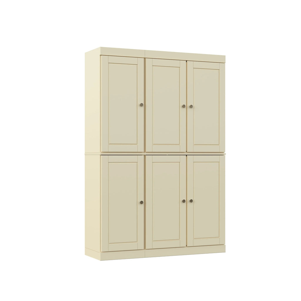 Palace Imports 100% Solid Wood 48.5" China Pantry Cabinet with Solid or Clear Glass Doors and Adjustable Shelves - 48.5" x 71.5"