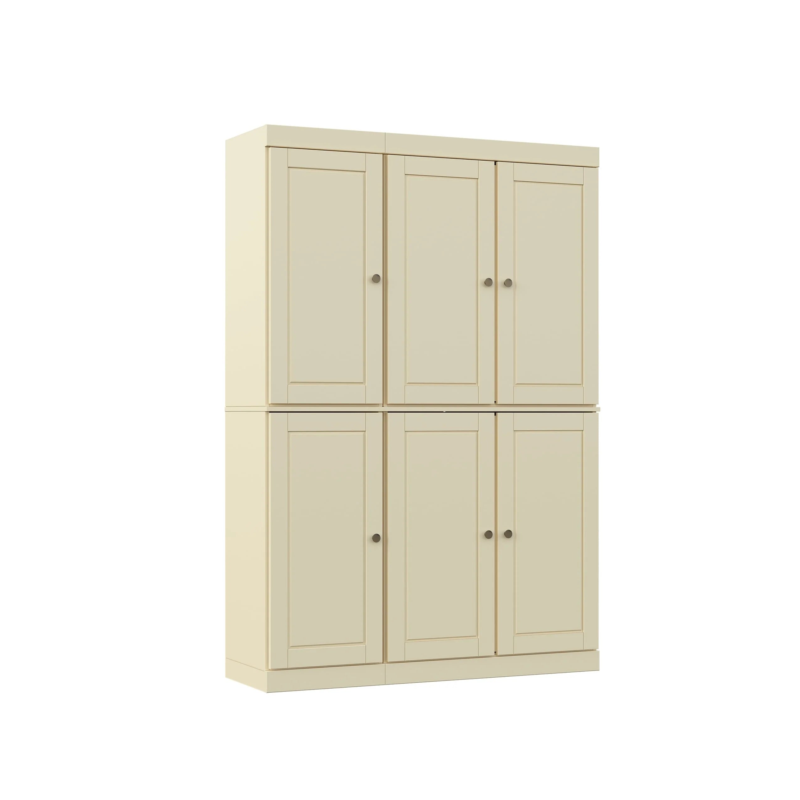 Palace Imports 100% Solid Wood 48.5" China Pantry Cabinet with Solid or Clear Glass Doors and Adjustable Shelves - 48.5" x 71.5"