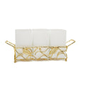 Leaf Cutlery Holder with White Inserts