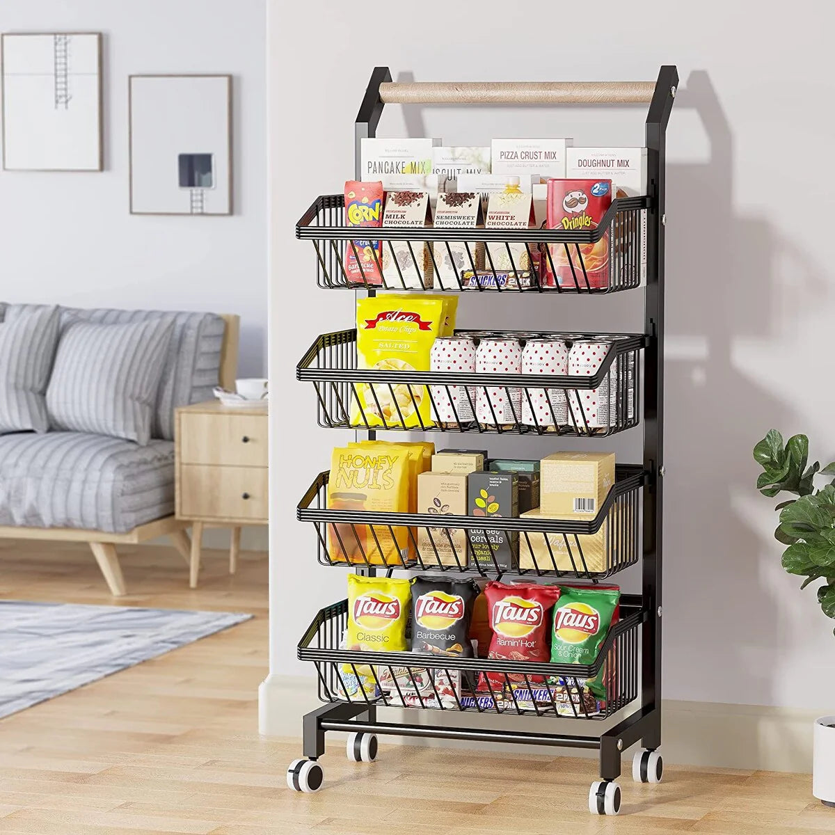 4-Tier Adjustable Fruit Vegetable Basket