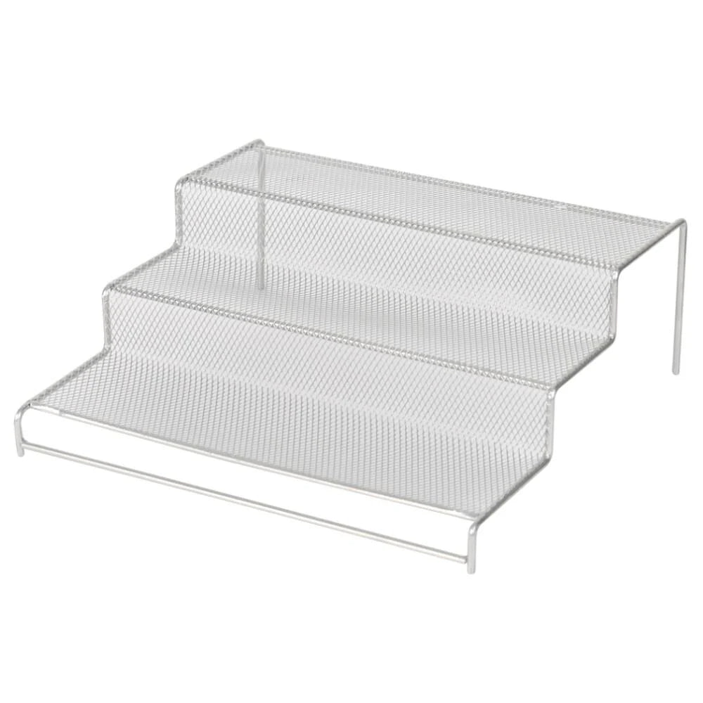 YBM Home Kitchen Mesh 3 Tier Spice Rack Step Shelf Organizer, Multipurpose,