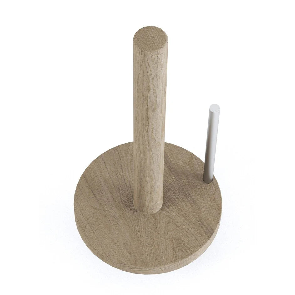 Manada Teak & Stainless Steel Paper Towel Holder