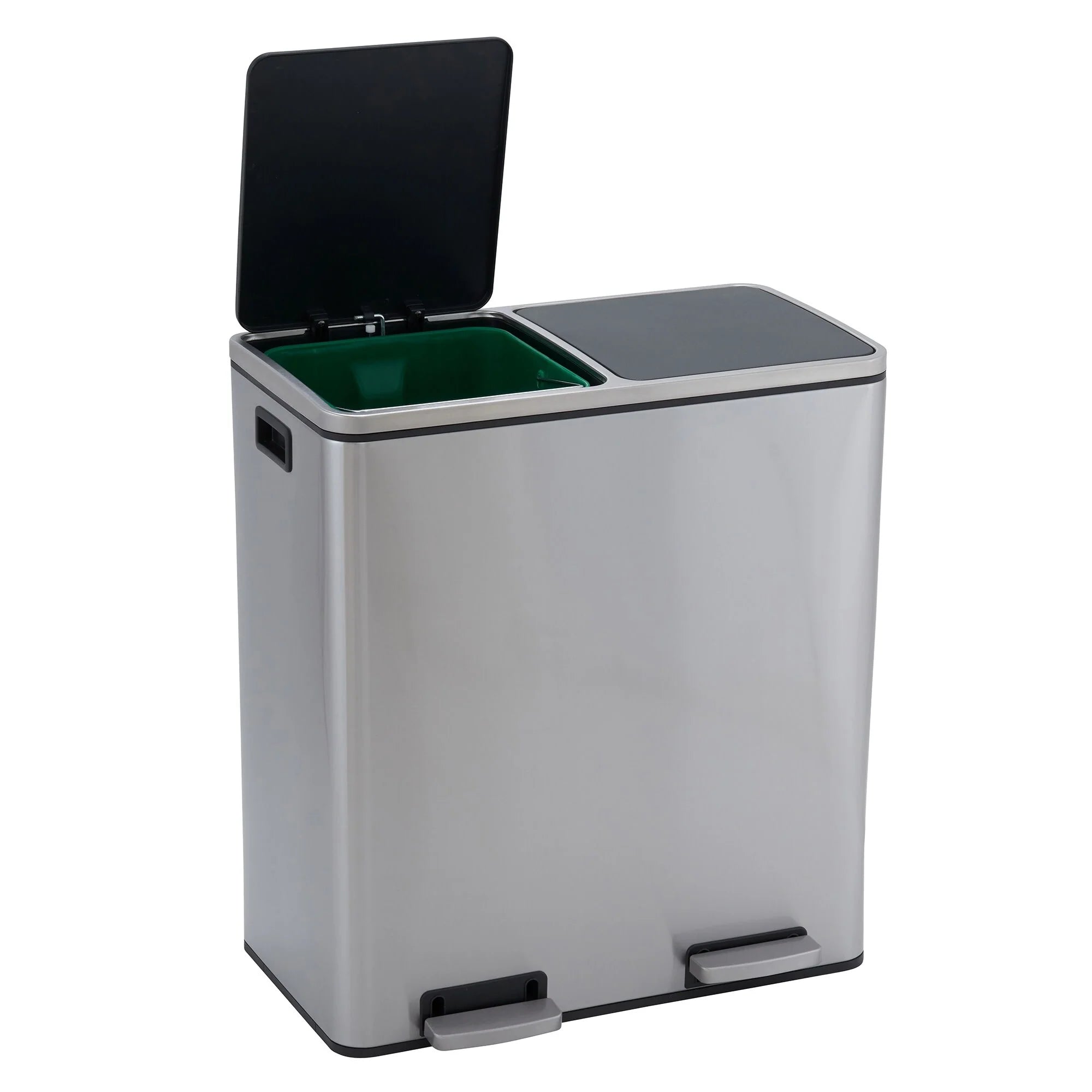Household Essentials Dual Compartment Trash Can
