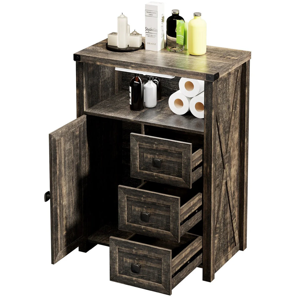 23.62"Accent Cabinet with drawers and storage - N/A
