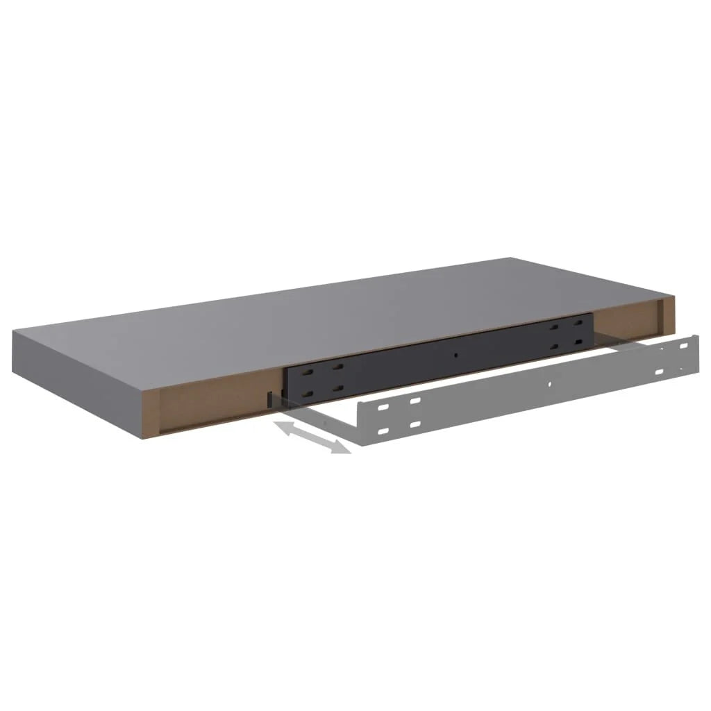 Floating Wall Shelves 2 pcs 23.6"x9.3"x1.5" MDF - 23.6" x 9.3" x 1.5" (L x W x H)