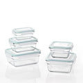 Glasslock Oven and Microwave Safe Glass Food Storage Containers 28 Piece Set