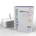 happimess 13.2 Gallon Drawstring Trash Can Liner, White (60-Count, 3-Packs of 20 Liners)