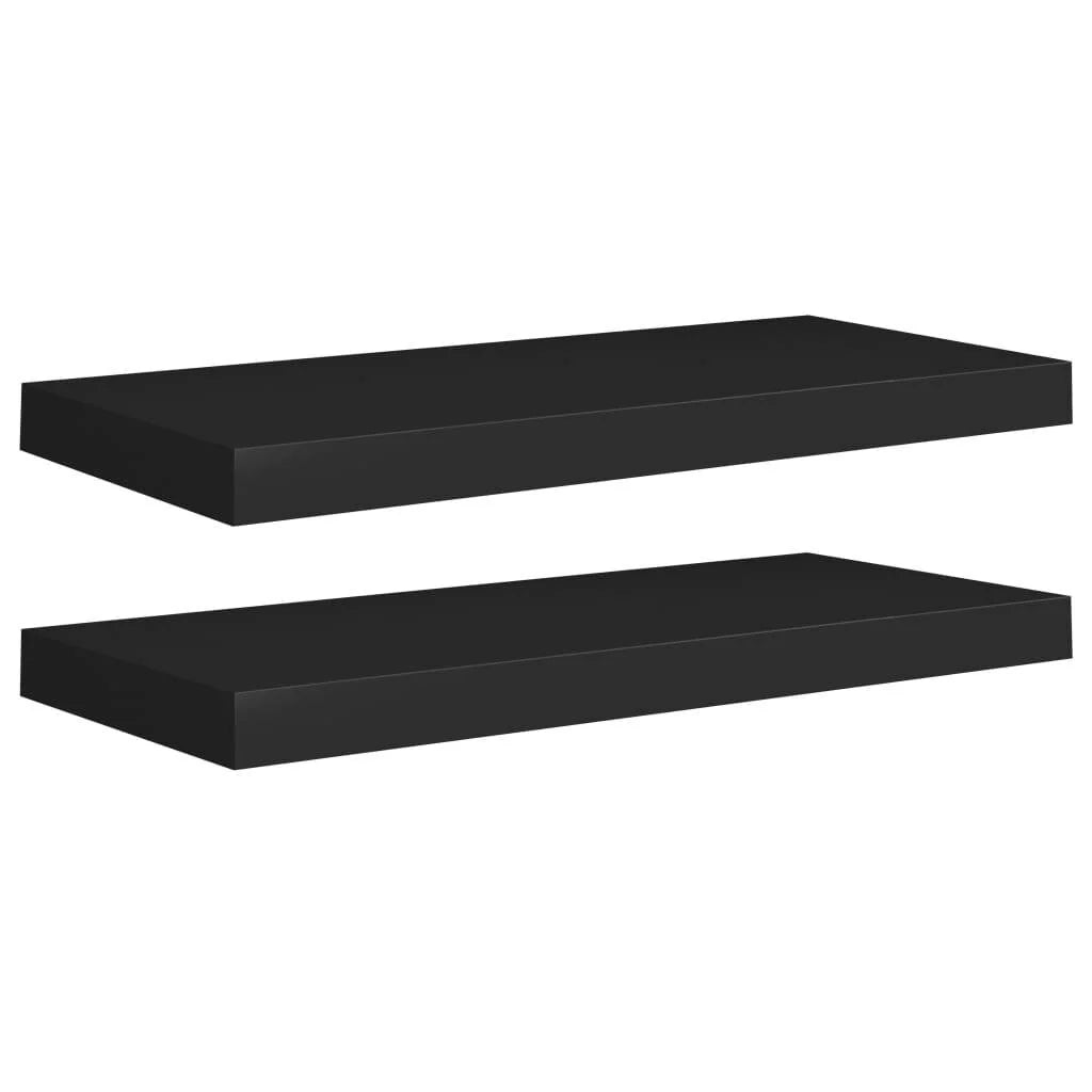 Floating Wall Shelves 2 pcs 23.6"x9.3"x1.5" MDF - 23.6" x 9.3" x 1.5" (L x W x H)