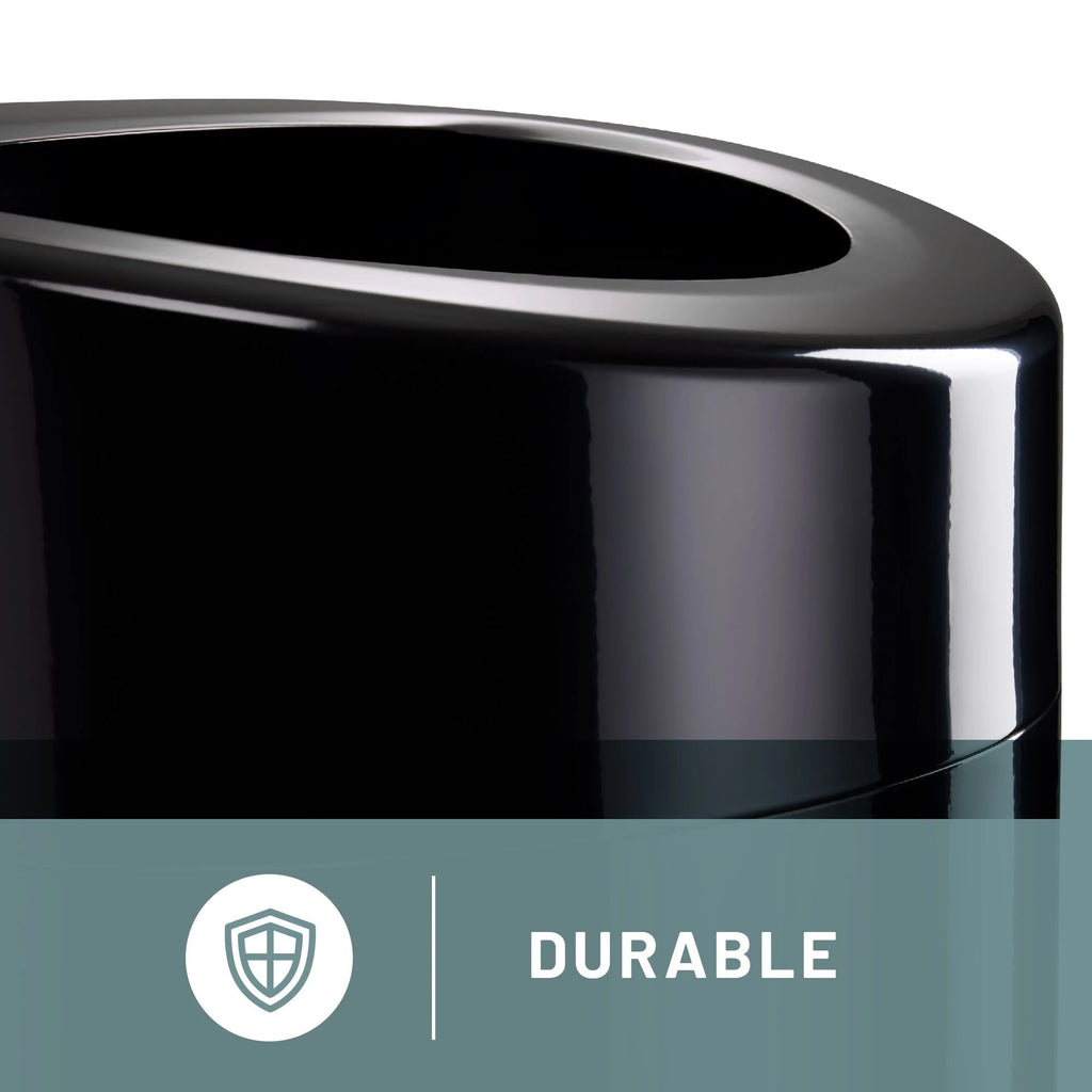 Large Trash Can, 30-Gallon Metal Garbage Can, Receptacle