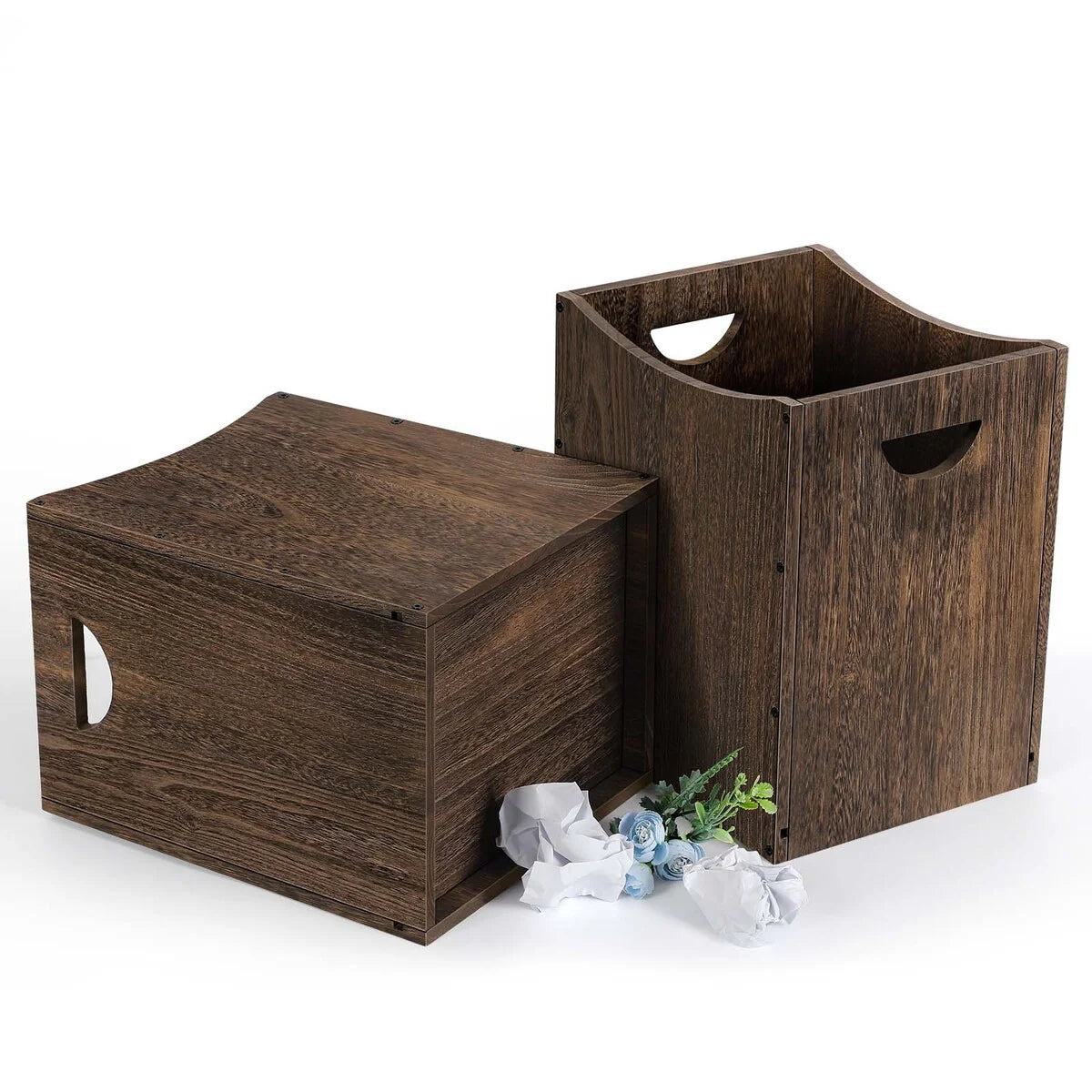 Wood Trash Can 5.3 Gallon