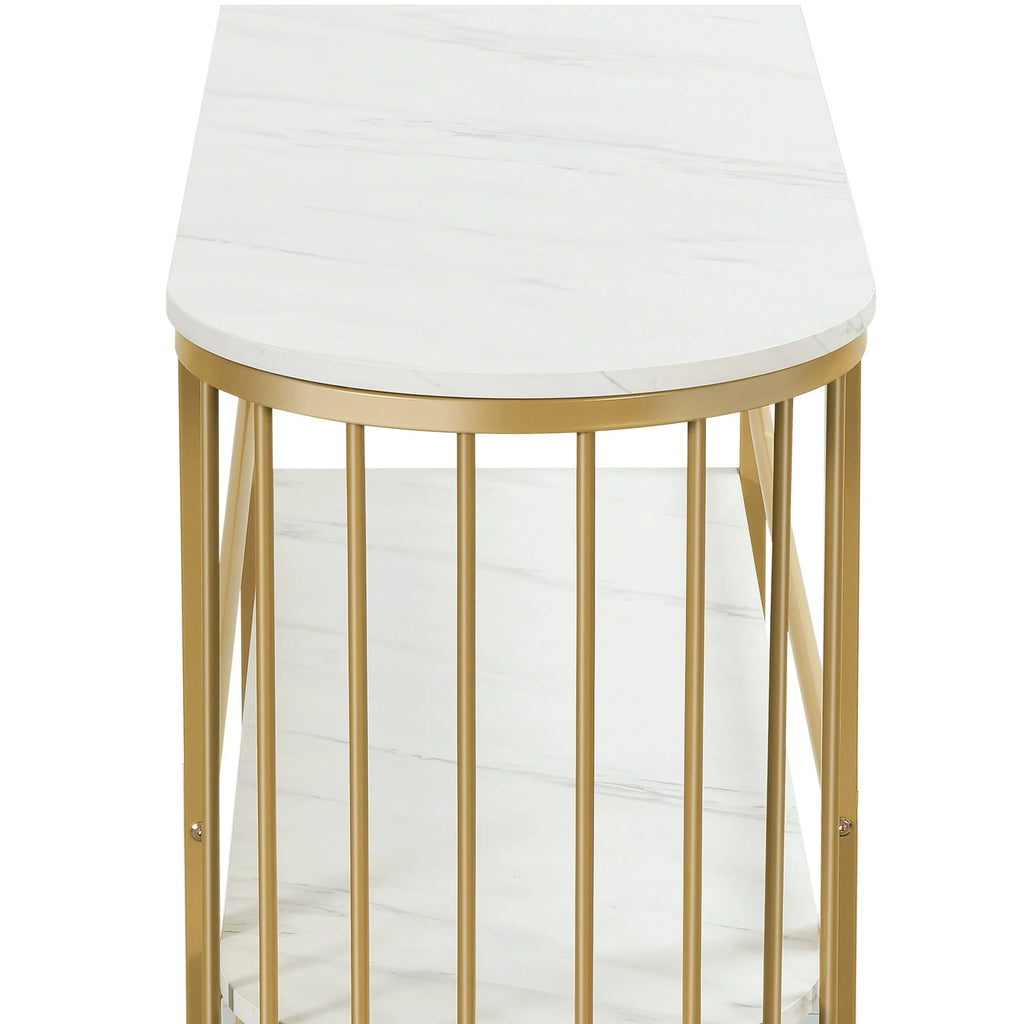 Moasis Home Bar Unit 3-Tier Liquor Bar Table with Glass Holder