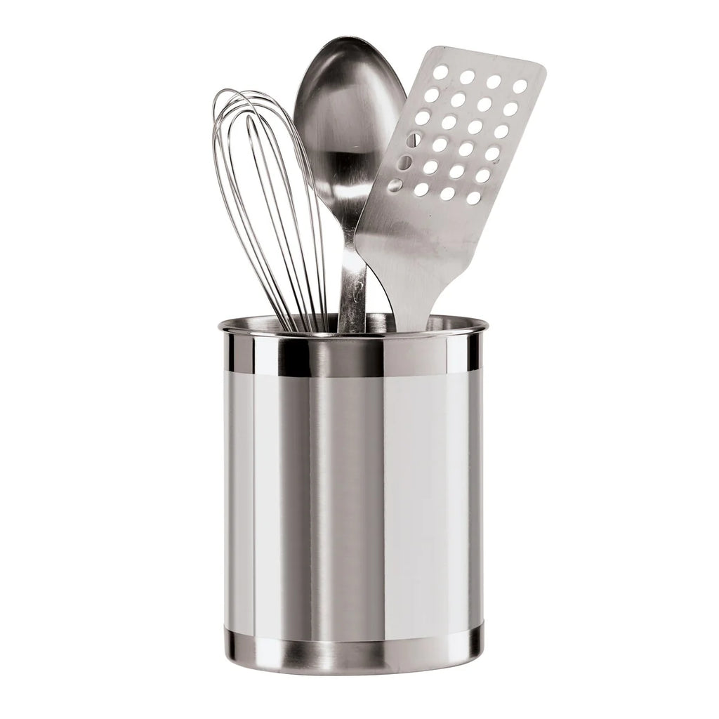 Stainless Steel Utensil Holder (5" dia x 6.25" H)