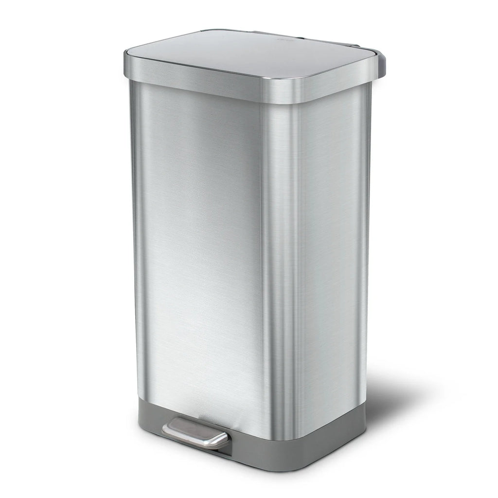 Glad All Stainless Steel Step-on Kitchen Trash Can