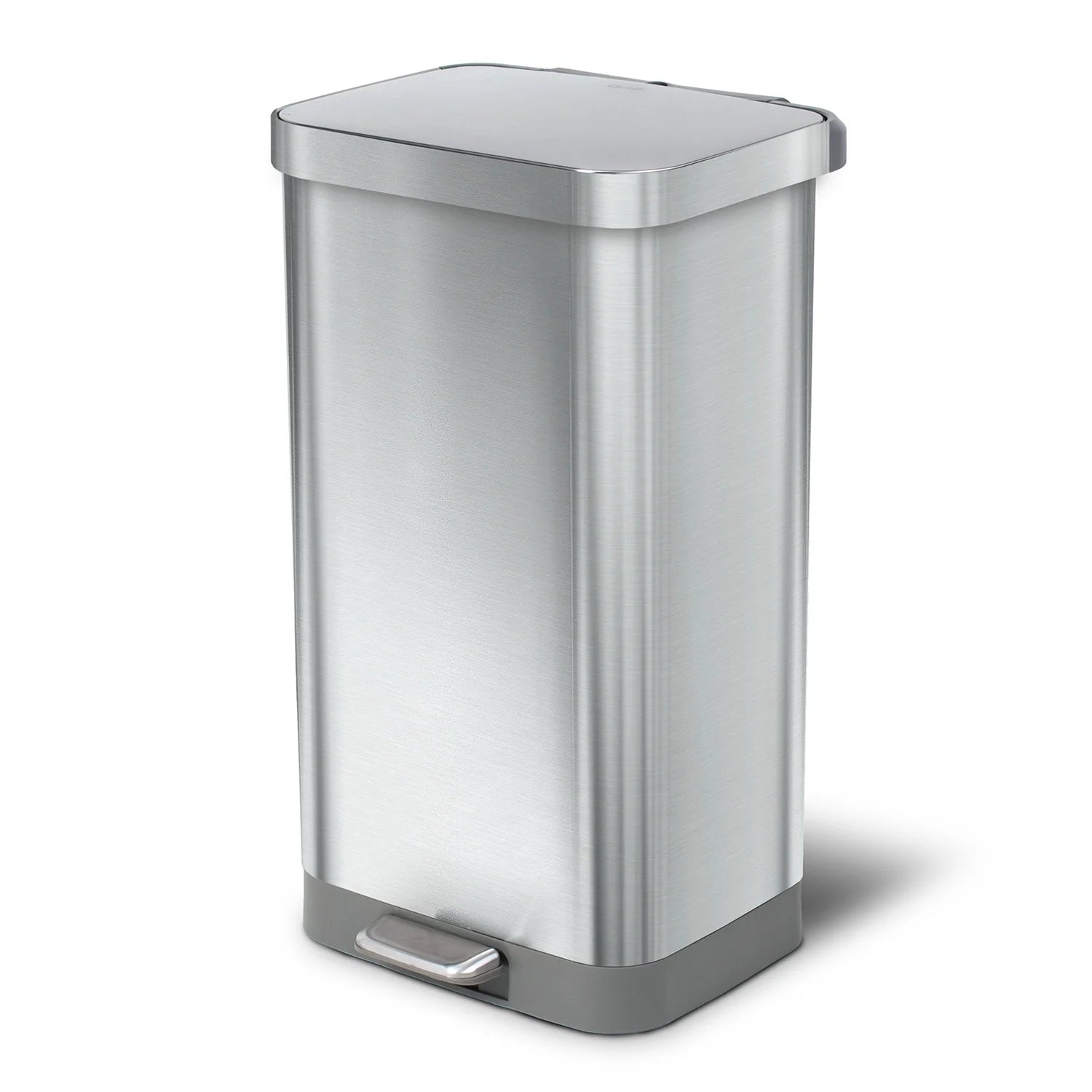 Glad All Stainless Steel Step-on Kitchen Trash Can