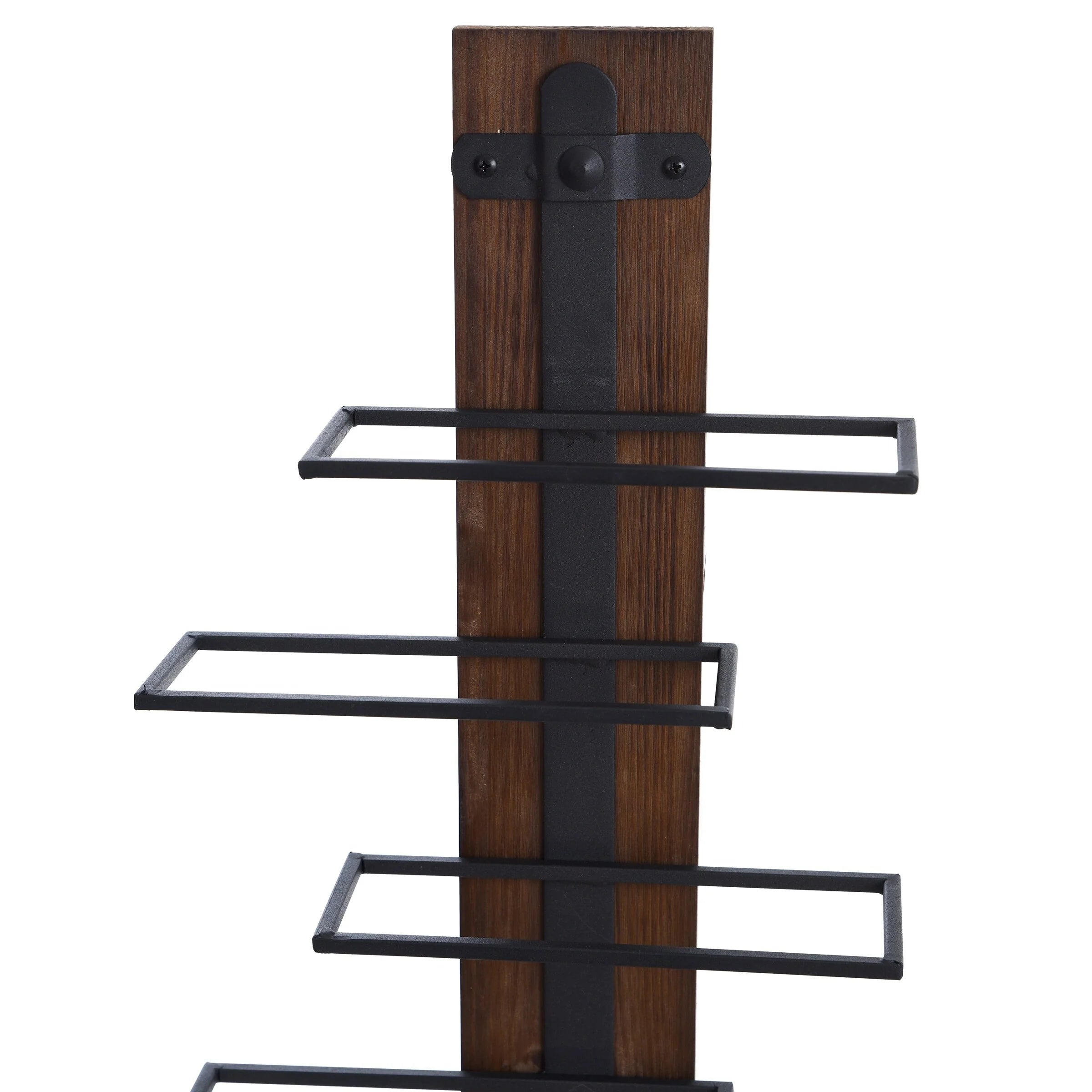 Heath - Wood and Metal Wall Wine Holder