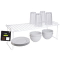Smart Design Stacking Cabinet Shelf Rack - Extra Large 22 x 10 inch
