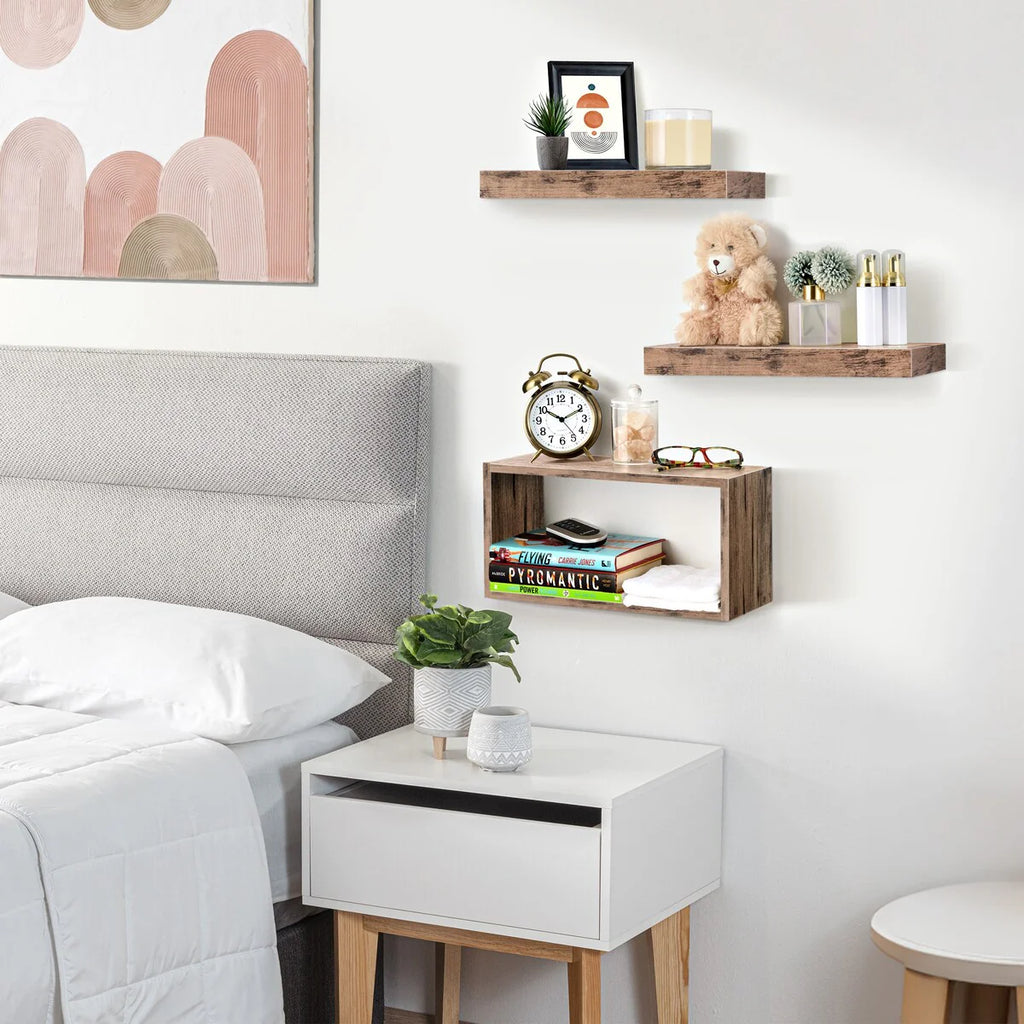 Sorbus Floating Shelves for Wall Set of 3 - 16"L X 5.5"W X 7.75H