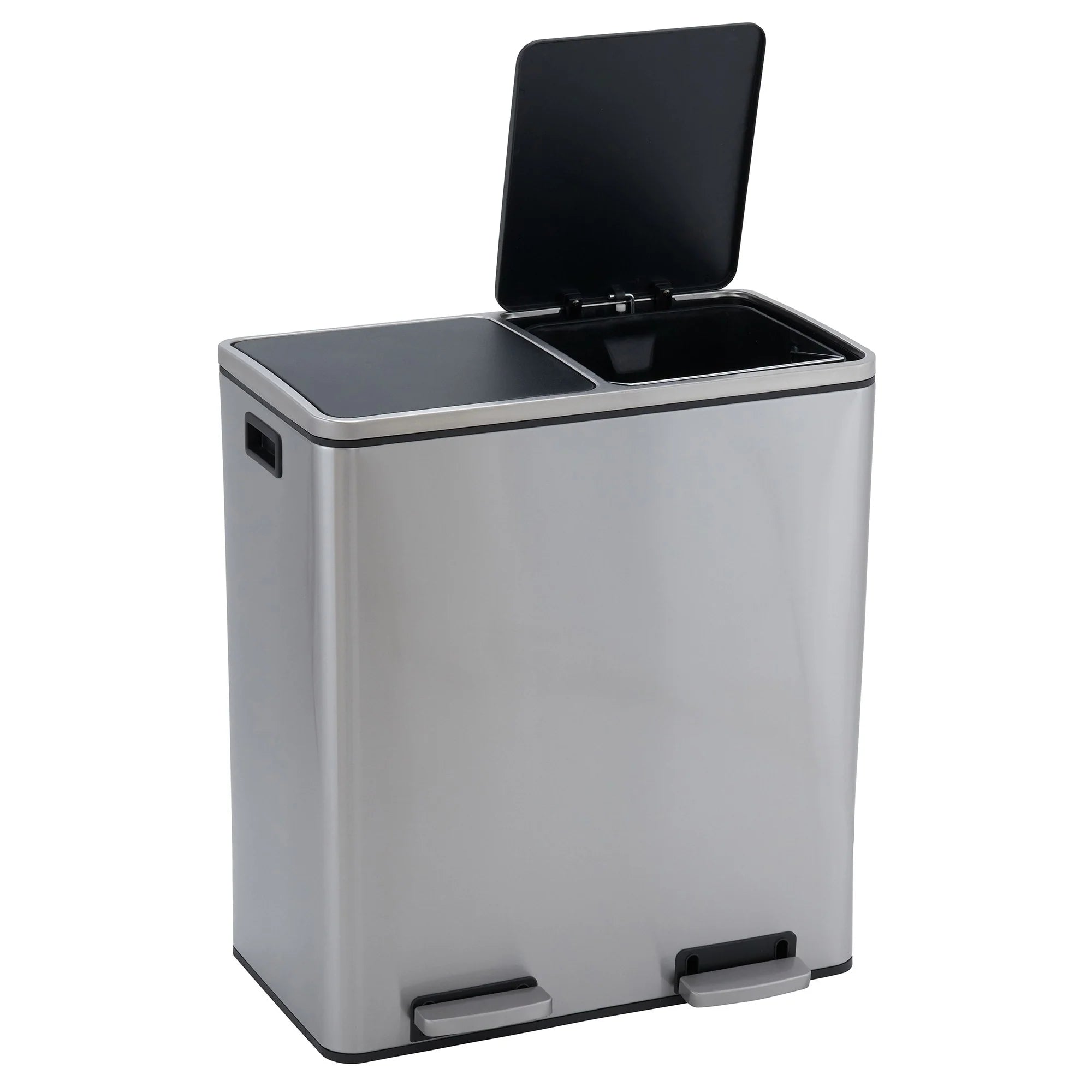 Household Essentials Dual Compartment Trash Can