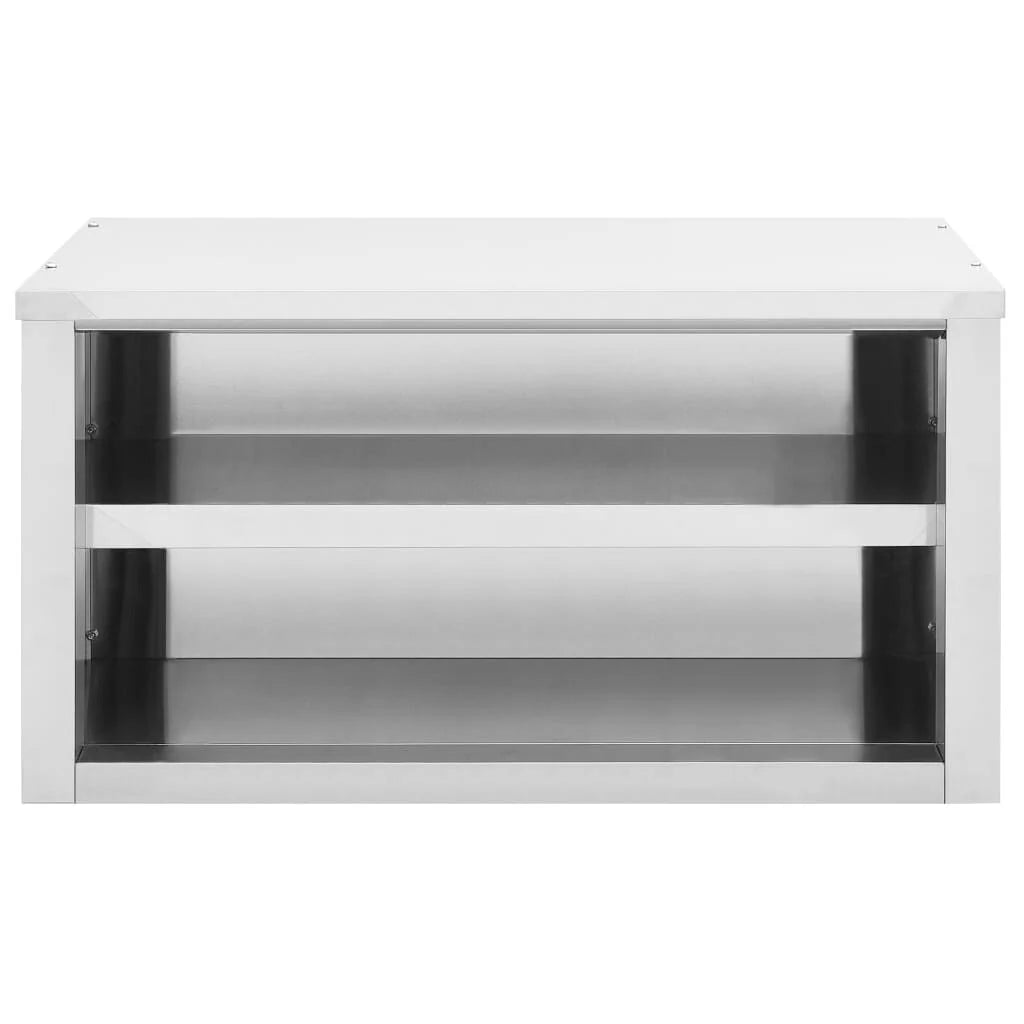 vidaXL Kitchen Wall Cabinet 35.4" x 15.7" x 19.7" Stainless Steel