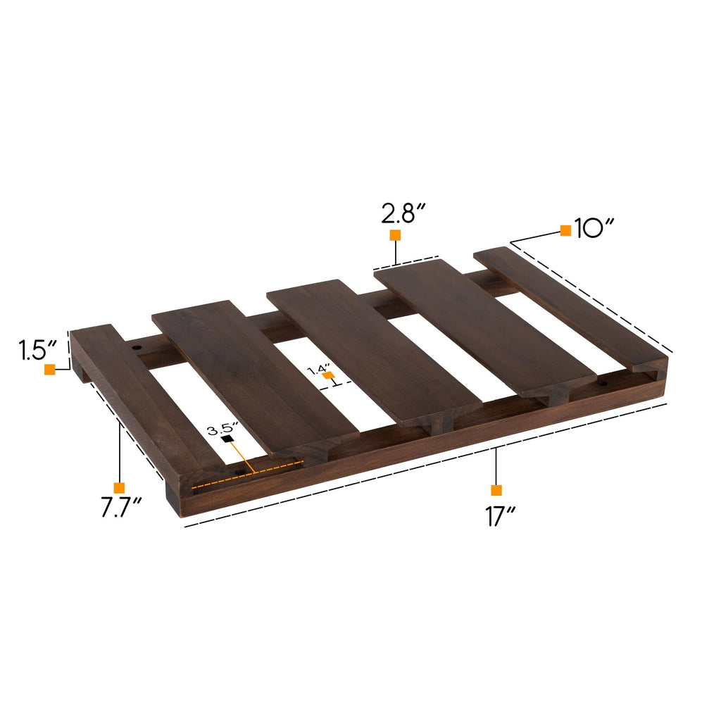 Rustic State Under Cabinet Wooden Stemware Rack Holder 17"x10"