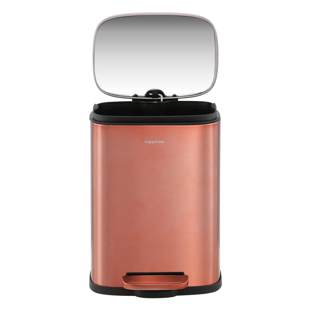 happimess 13-Gallon Trash Can with Soft-Close Lid and FREE Mini Trash Can