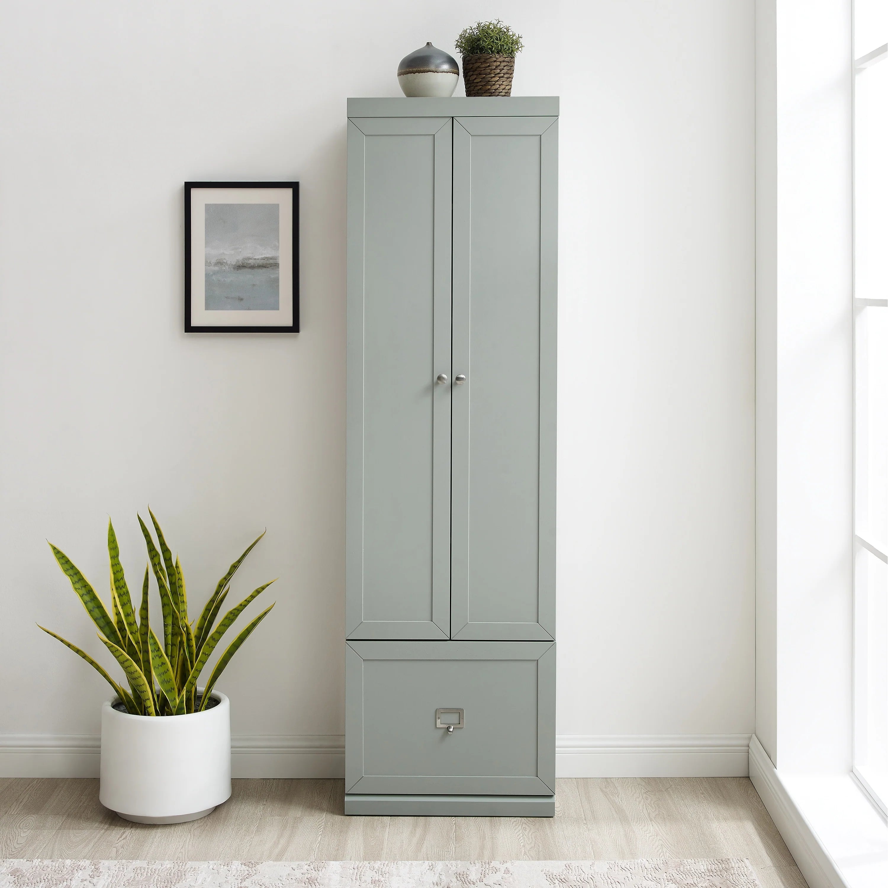 Crosley Harper Convertible Pantry Closet - 12.5" x 22" x 74"