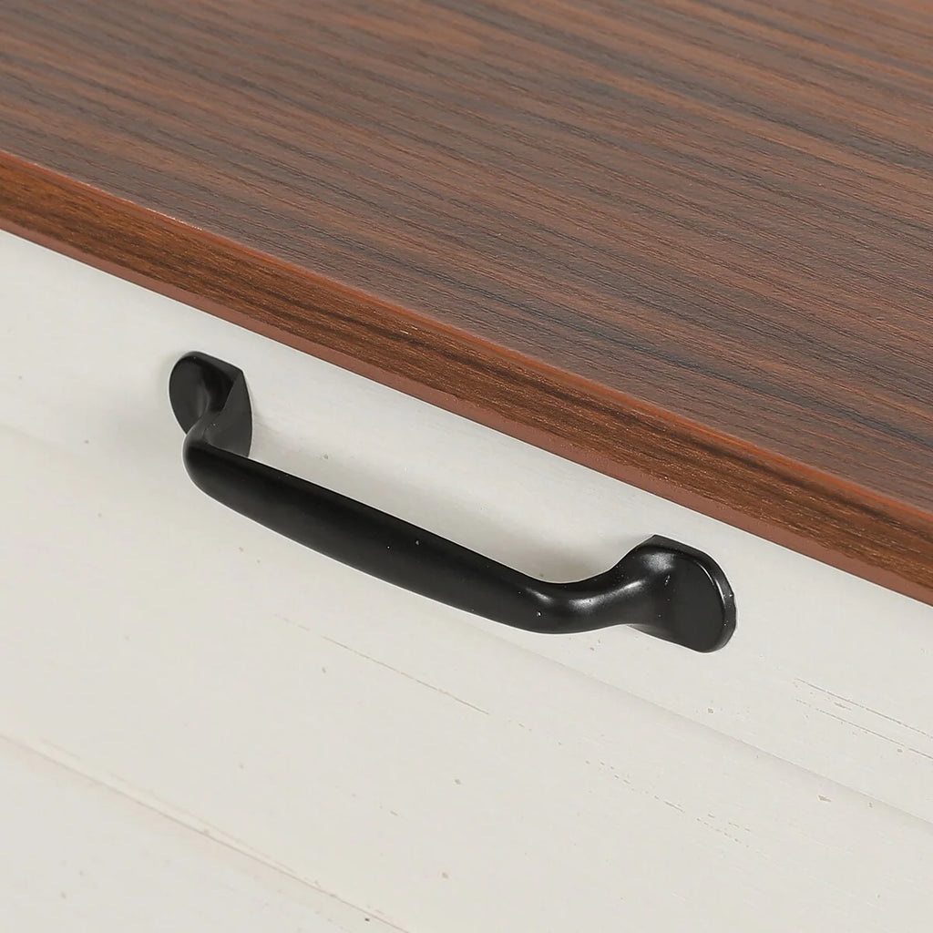 Kitchen Island With Double Tilt Out Trash Can Cabinet