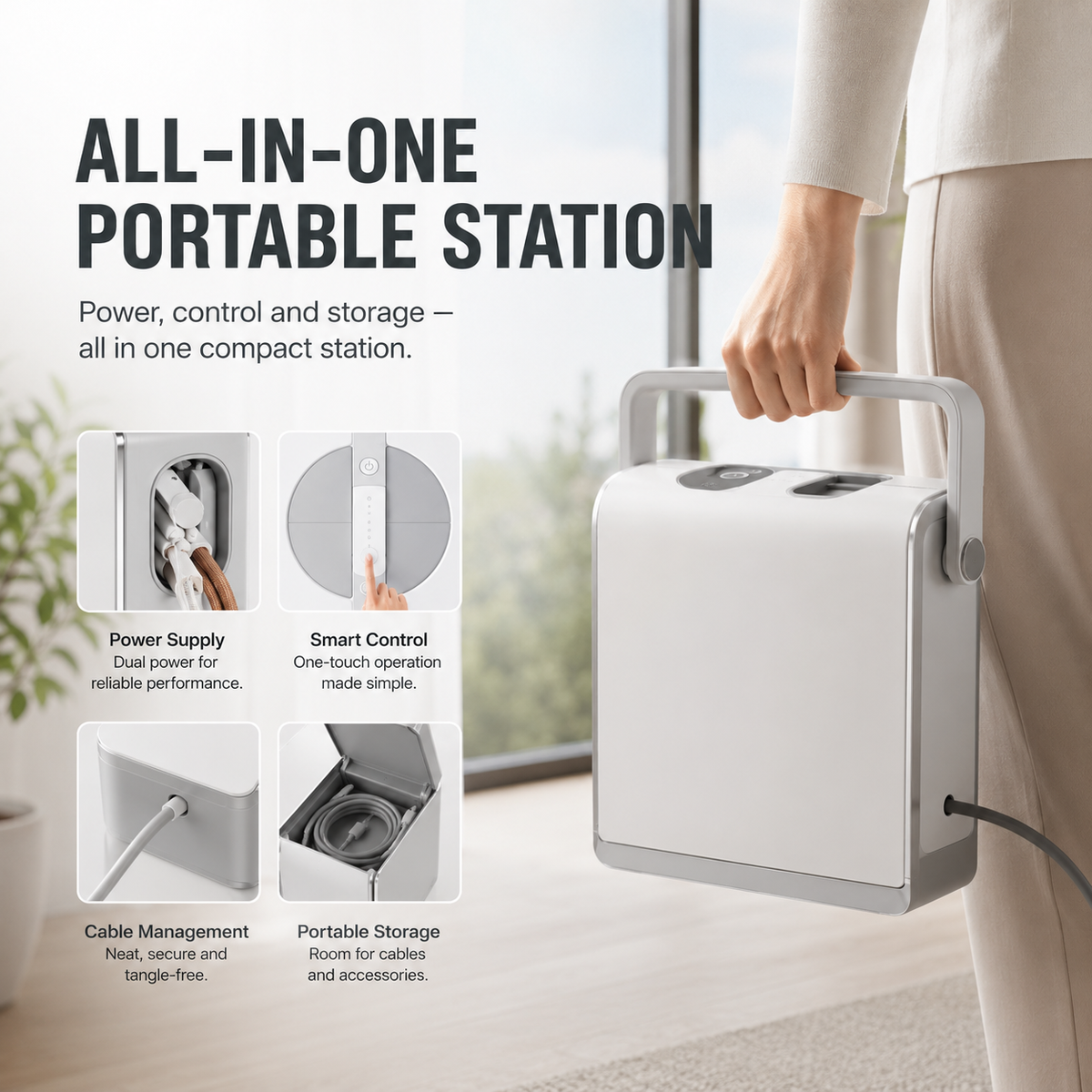 ✨ LIMITED TIME OFFER | Smart Window Cleaning Robot with Portable Station