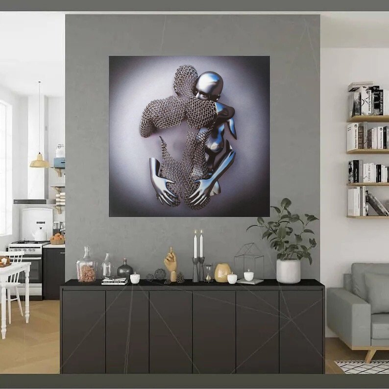 🔥49%OFF SALE ENDING SOON🔥 -- 💞 Love Heart Gray-3D Art Wall